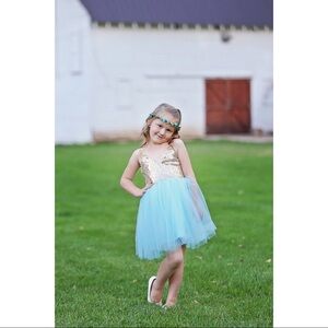 BABY BLUE TULLE DRESS
